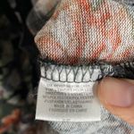 Bobeau soft knit floral print cowl neck sweatshirt with velour drawstrings sz S Photo 9