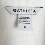 Athleta  Playa Wrap Linen Dress Size 0 White Calla Lily NEW Photo 8
