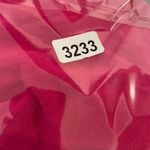 Umgee  Women's 1XL Hot Pink Fray Tie Front Linen‎ Blend Tank Top Spaghetti Strap Photo 6