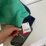 Free People FP Movement Fleecy Sherpa Scrunchy Pippa Jacket in Green & Navy Photo 6