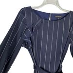 Banana Republic  Pin Striped Ruffle Accent Dress Navy Size XS Photo 5