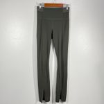 Athleta  High Rise Elation Split Hem Tights Olive‎ Green Athletic Pants Size XS Photo 1