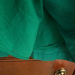 J.Crew  Green Smocked Tie Front A-Line Dress size 10 Photo 6