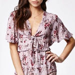 Kendall + Kylie  Floral Front Tie Romper (XS) Photo 0