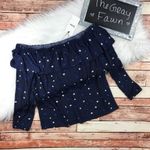 Modcloth NWT leota Aurora blouse in galaxy‎ star print Photo 2