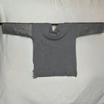 Miss Morena Gray Sweater Lace Long Pleather Sleeves NWOT Womens Large Photo 3