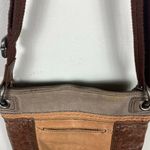 The Sak Crossbody Bag Brown Leather Suede Adjustable Strap Buckle Pockets Zip Up Photo 6