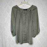 Willi Smith  Blouse Green‎ Photo 6