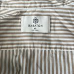 Aritzia  Babaton Fitted Button Down Shirt White/Tan Size XS Photo 4