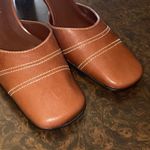 Gianni Bini Gianna Bini Caramel Brown Leather Pumps - size 7 Photo 6