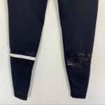 Lilybod  Black Moto Style Mesh Panel Activewear Leggings Women’s Small Athleisure Photo 3