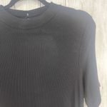 American Eagle Dress Women Medium Soft & Sexy Black Ribbed Flowy Stretch Skater Photo 1