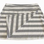 Athleta  Ribbon Stripe Faux Wrap Skirt #439441 Gray White‎ Size Small Photo 4