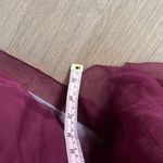 Amsale Silk Cranberry Wine silk Bridesmaids Dress Size 4 A Photo 4