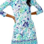 Lilly Pulitzer NWT Ophelia Resort White Shell Beach Engineered Knit Dress Photo 0