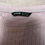 SheIn Pink Drop Shoulder Crop Top Photo 4