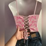 LA Hearts  Pink Butterfly’s Camisole Crop Top M Photo 2