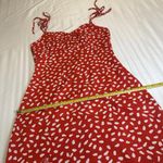 SheIn  Red & White Cami Short Dress Ruched Bust Sz S Small Women’s Photo 2