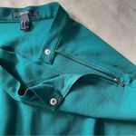 Forever 21  Mini Skater Skirt A-line Side Zip Size Medium Dark Green Teal Photo 3