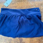 Nike Swim Black Board Skirt NESS8203-Blue Size Large New Nylon Modest Side Slip Photo 1