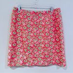 Vineyard Vines Vineyard‎ Vines Starfish Mini Skirt Women's 12 Pink Green Beach Preppy Academia Photo 2