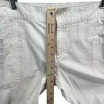 Nike Y2K Pants Womens M White Ripstop Cargo Capri Swoosh Logo Pockets Streetwear Photo 7