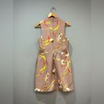 Shilla Tan Floral Dress Size L EUC Photo 3