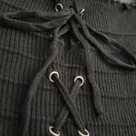 Ambiance Apparel Laced Up Long Sleeve Top Photo 1