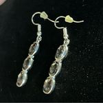 Statement Earrings, smokey rhinestones fashion earrings 2” Photo 3