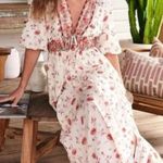 Free People Lysette Maxi Dress in Tea Combo Medium Bohemian Gypsy Indian Cotton Photo 1