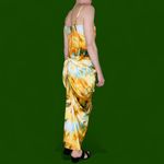 Pretty Little Thing Orange Yellow Abstract Tie Dye Tank Top Skirt Set Photo 5