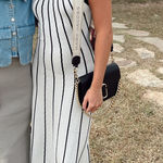 These Three Boutique Stripe Knit Maxi Dress Multiple Size M Photo 0