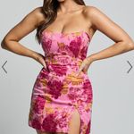 Showpo Floral Strapless Dress Photo 0