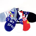 NASA Womens No Show Socks Space Science 5 Pairs Unique Fun Novelty Gift Blue Photo 0