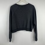 American Apparel  Sz L Sweatshirt Fleece Terry Cloth Cropped Long Sleeve Women's Photo 7