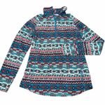 Woolrich ✨ Colwin Aztec Print Fleece 1/2 Zip Pullover | Size M 🤎 Photo 0