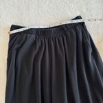 Woman Within  Wide Leg Knit Pants Womens Size 18/20 L Black Pull On Soft Stretch‎ Photo 5