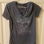 Modern Lux Size Small  Lace up womens music themed Shirt Photo 0