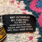 Eddie Bauer  Fair Isle Wool Blend Scarf Nordic Winter Cabin Cozy Boho Warm Skiing Photo 3