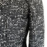 Vintage 90s Ya Ya Cropped Black White Tweed Jacket Blazer Small Preppy Old Money Photo 5