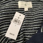 Lou & grey NWT Navy Striped Hooded Pullover Sweater Top Size S Photo 6