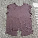 Lululemon  heather purple short-sleeve open back top Photo 4