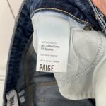 Paige Size 27 Blue Jimmy Jimmy Midrise Stretch Distressed Denim Jean Shorts Photo 8