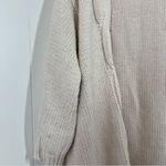 VICI  Cream Oversized Heavyweight Chunky Cable Knit Belted Cardigan Photo 9