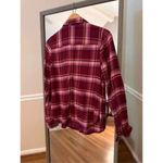 Maurice's  Flannel Button Down Purple/Pink Top Size‎ Small Photo 2
