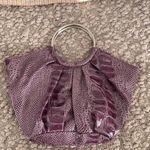 GIANNINI‎ Lavender colored clutch bag w metal handles. Purple Photo 0