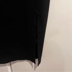 The Drop Ribbed Black Midi Skirt with Small Split Size L Photo 4