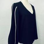 Marc New York Andrew Marc NY Black Top Balloon Sleeve, Size M Photo 1