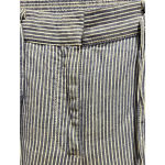 Talbots Blue Striped Linen Blend the Easy Drawstring Pant Women’s Size 6 Photo 1