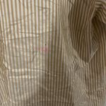 Oscar de la Renta  Expressions Cream Striped Blouse Size 12 Photo 7